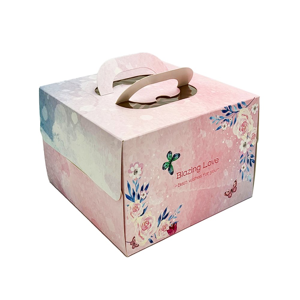 15x15x12 Patisserie Square Cake Box - Blazing Love - TEM IMPORTS™