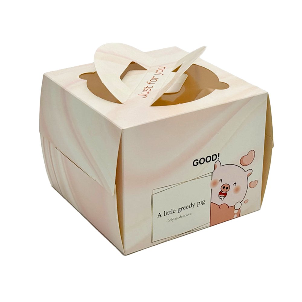 15x15x12 Patisserie Square Cake Box - Little Pig - TEM IMPORTS™