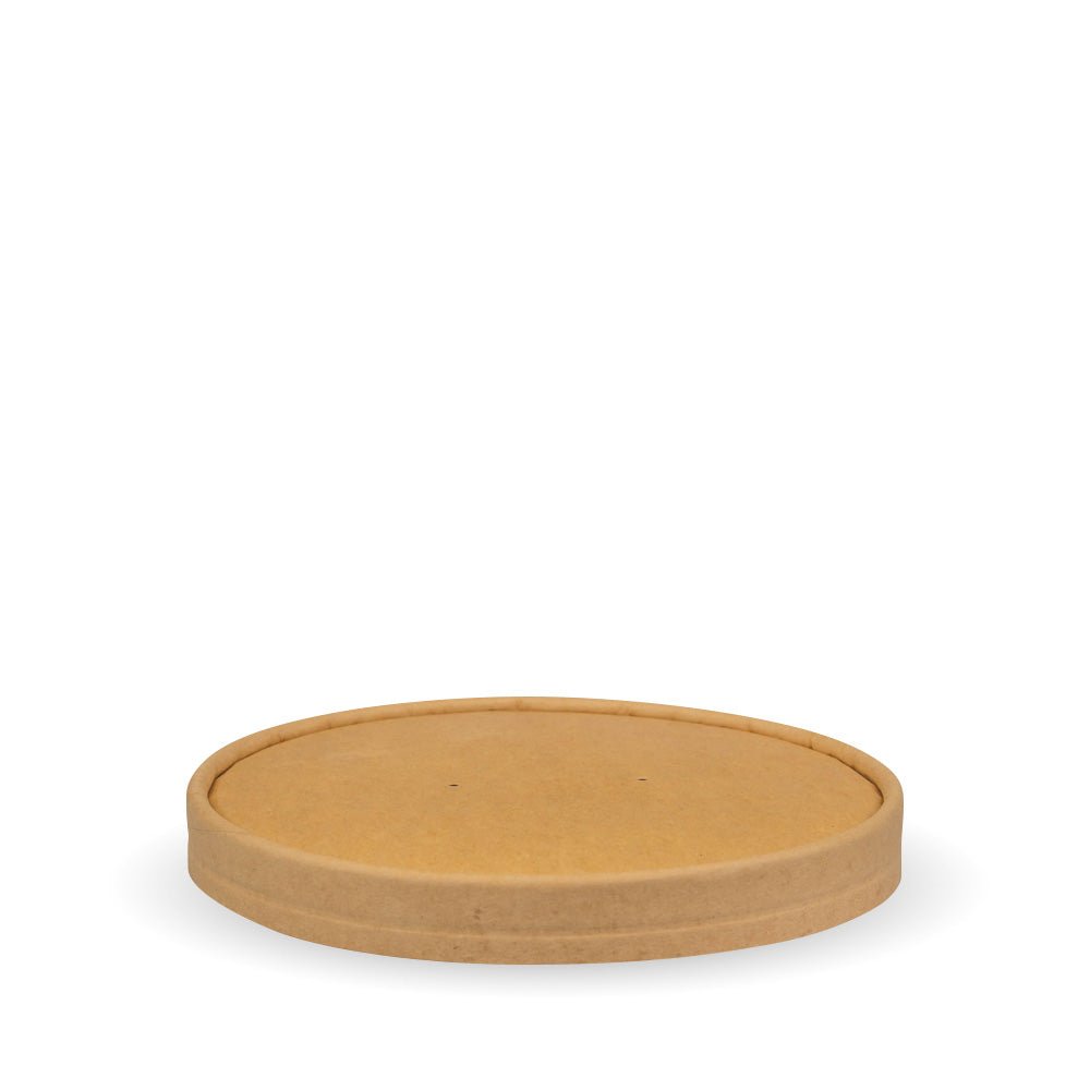 16-33oz/500-1000mL Kraft Paper BioBowl Lid - 400pcs/Ctn - TEM IMPORTS™