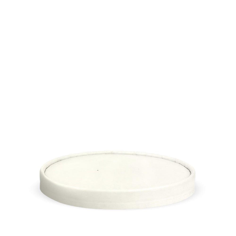 16-33oz/500-1000mL White Paper BioBowl Lid - 400pcs/Ctn - TEM IMPORTS™