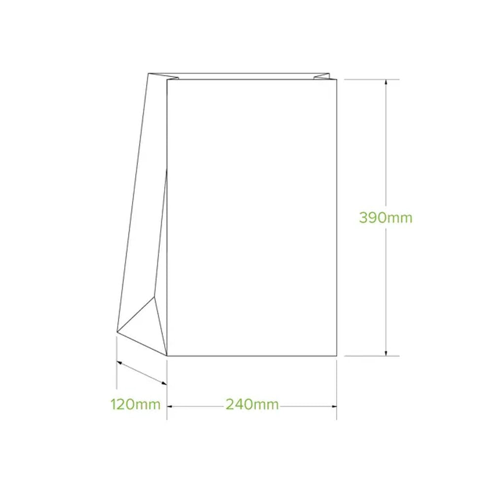 #16 SOS White Paper Bag - 250/CTN - TEM IMPORTS™