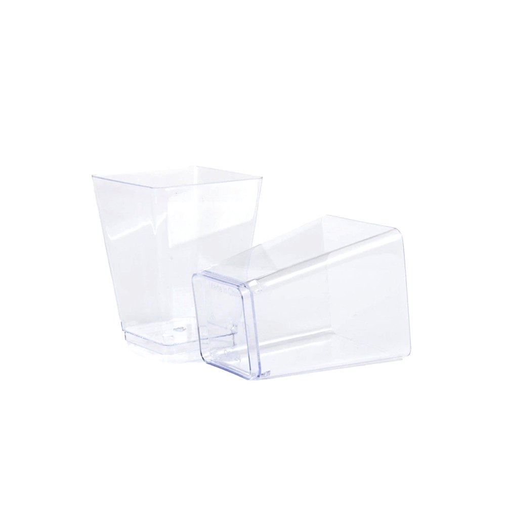 160mL Clear Square Dessert Cup - TEM IMPORTS™