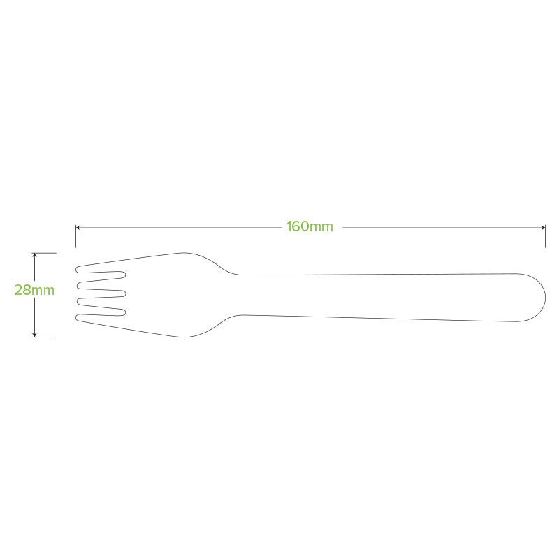 16cm Coated Wood Fork - 1000pcs/Ctn - TEM IMPORTS™