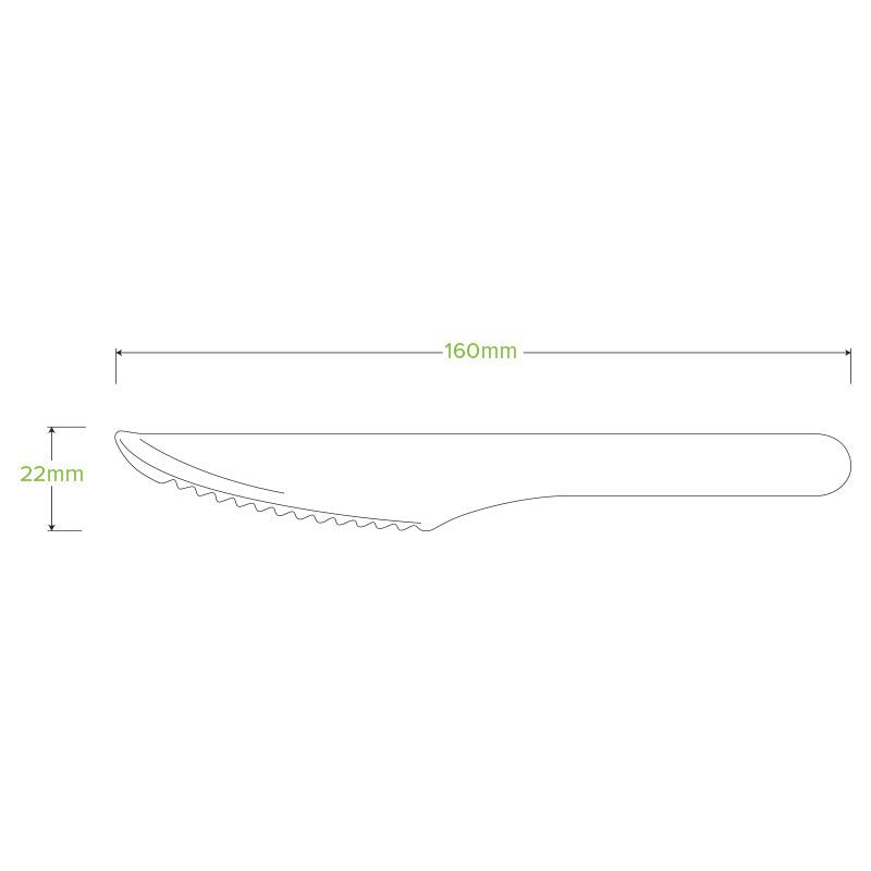 16cm Coated Wood Knife - 1000pcs/Ctn - TEM IMPORTS™