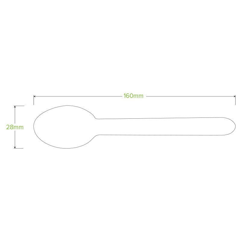 16cm Coated Wood Spoon - 1000pcs/Ctn - TEM IMPORTS™