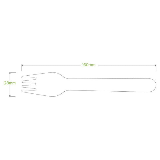 16cm Wood Fork - 1000pcs/Ctn - TEM IMPORTS™