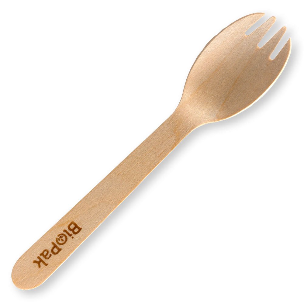 16cm Wood Spork - 1000pcs/Ctn - TEM IMPORTS™