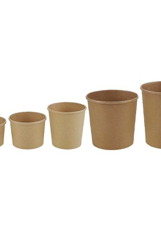 16oz/470mL PE Coated Kraft Paper Soup Cup - TEM IMPORTS™