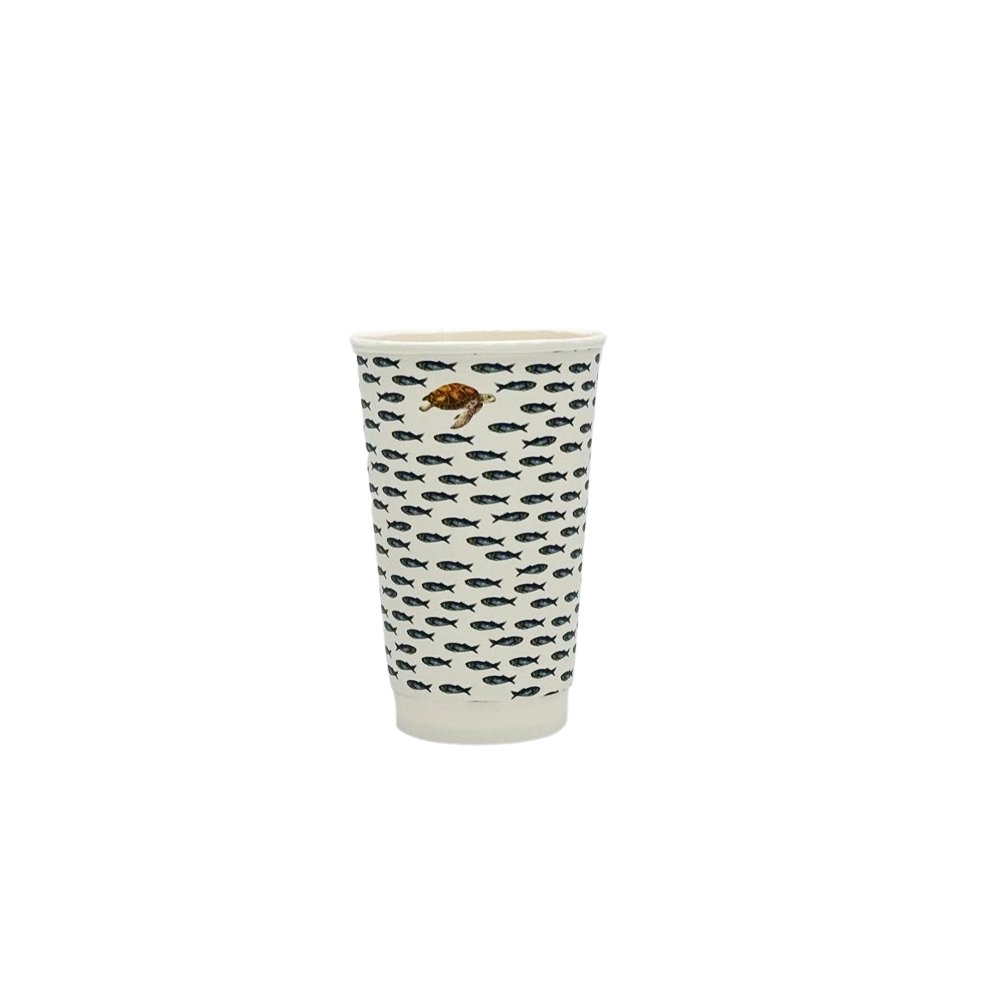 16oz/475mL Aqueous Coated DW (D/90mm) Paper Cup - Australia's Wonder - TEM IMPORTS™