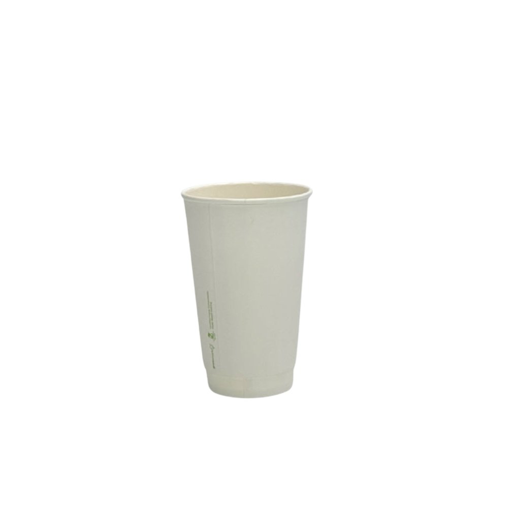 16oz/475mL Aqueous Coated DW (D/90mm) Paper Cup White - TEM IMPORTS™