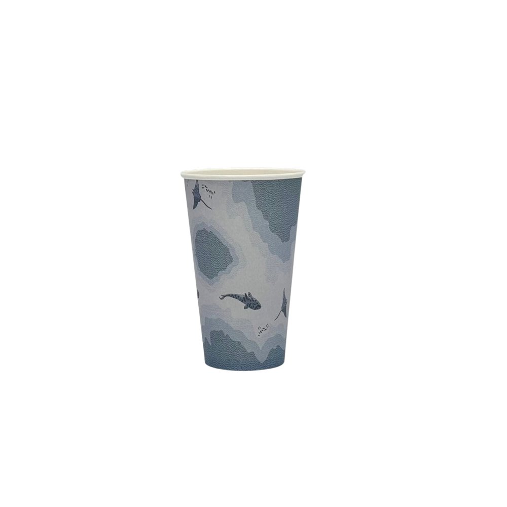 16oz/475mL Aqueous Coated SW (D/90mm) Paper Cup - Australia's Wonder - TEM IMPORTS™