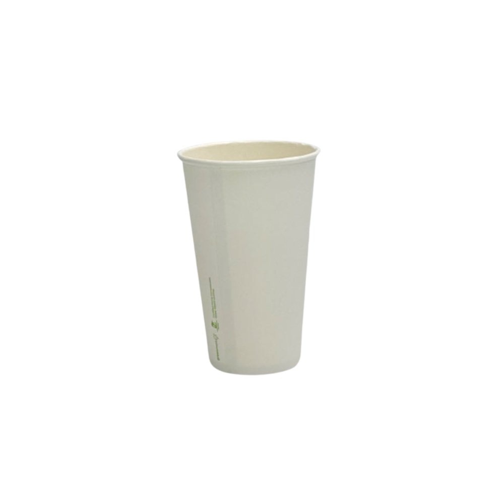 16oz/475mL Aqueous Coated SW (D/90mm) Paper Cup White - TEM IMPORTS™