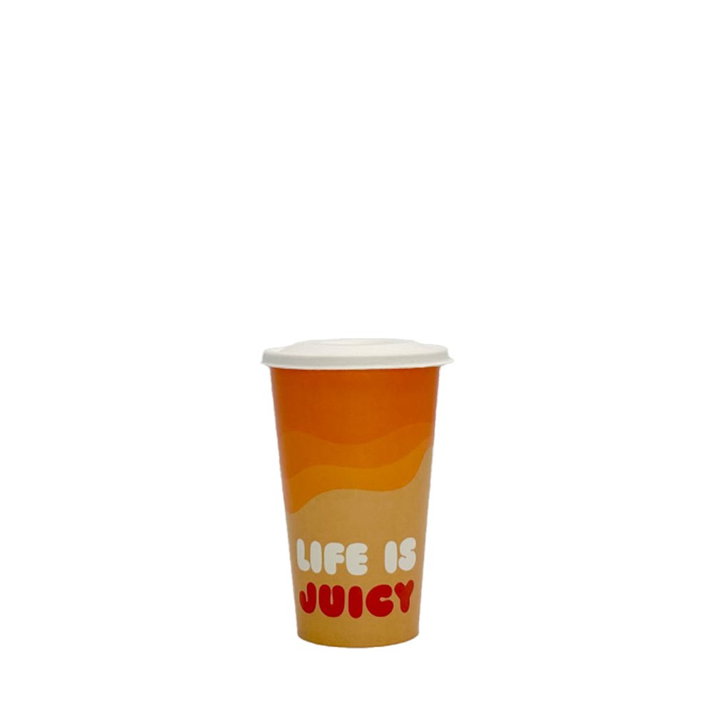 16oz/475mL (D/90mm) Aqueous Coated Paper Cold Cup - Summer Edition - TEM IMPORTS™