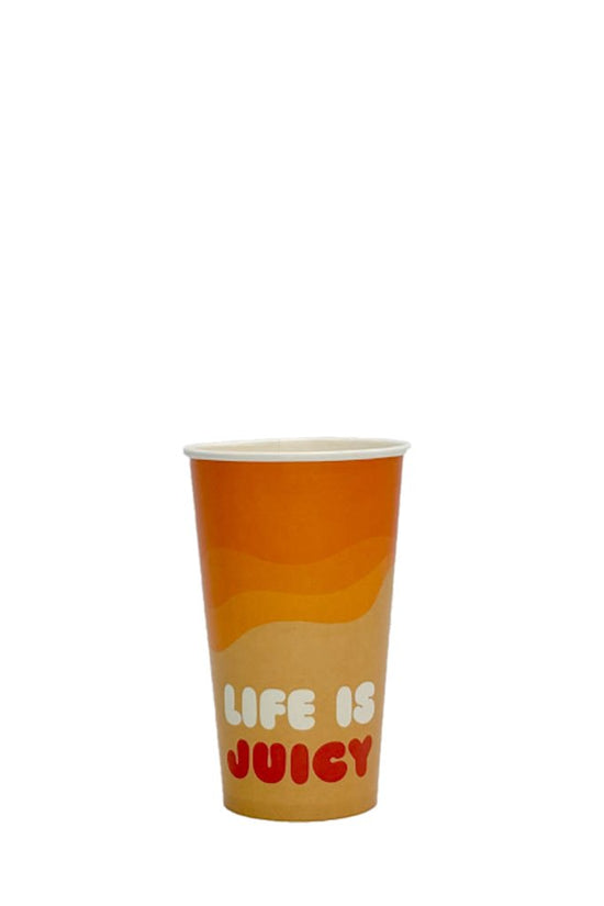 16oz/475mL (D/90mm) Aqueous Coated Paper Cold Cup - Summer Edition - TEM IMPORTS™