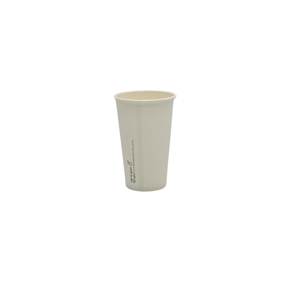 16oz/475mL PLA Coated SW (D/90mm) Paper Cup White - TEM IMPORTS™