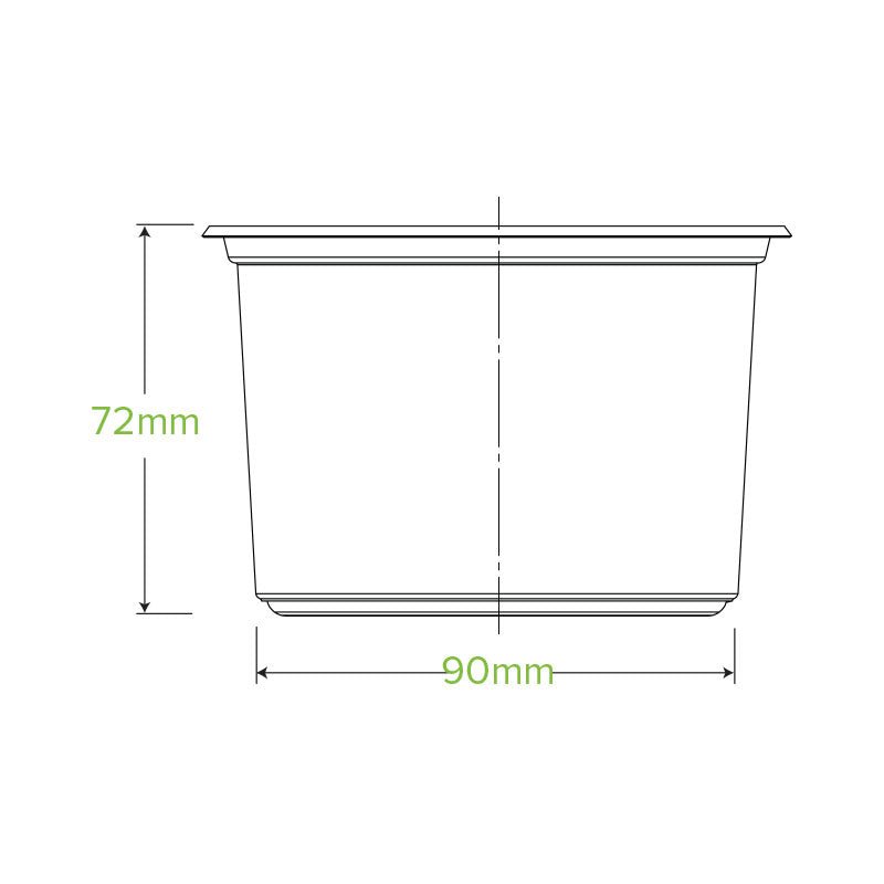 16oz/500mL Clear BioBowl - 500pcs/Ctn - TEM IMPORTS™