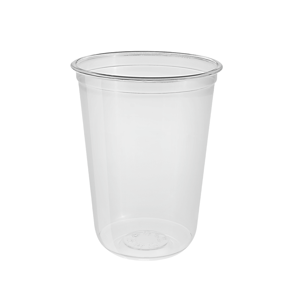 16oz/500mL (D/90mm) PET U - Shape Cup - TEM IMPORTS™