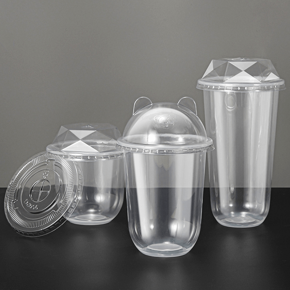 16oz/500mL (D/95mm) PP U - Shape Cup - Sealable - TEM IMPORTS™