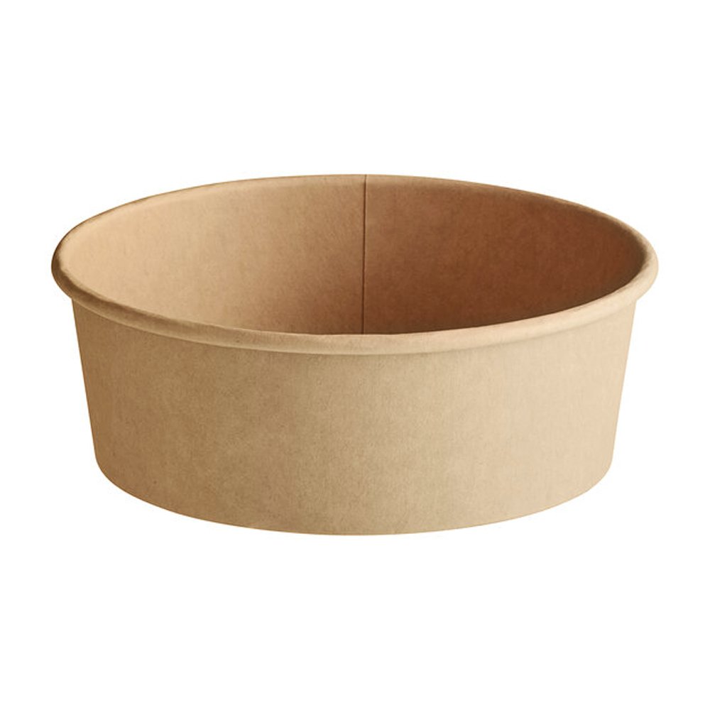 16oz/500mL PE Coated Kraft Paper Salad Bowl - TEM IMPORTS™