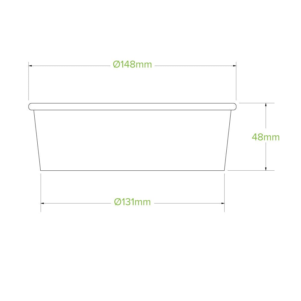 16oz/500mL Small Kraft BioBowl - 400pcs/Ctn - TEM IMPORTS™