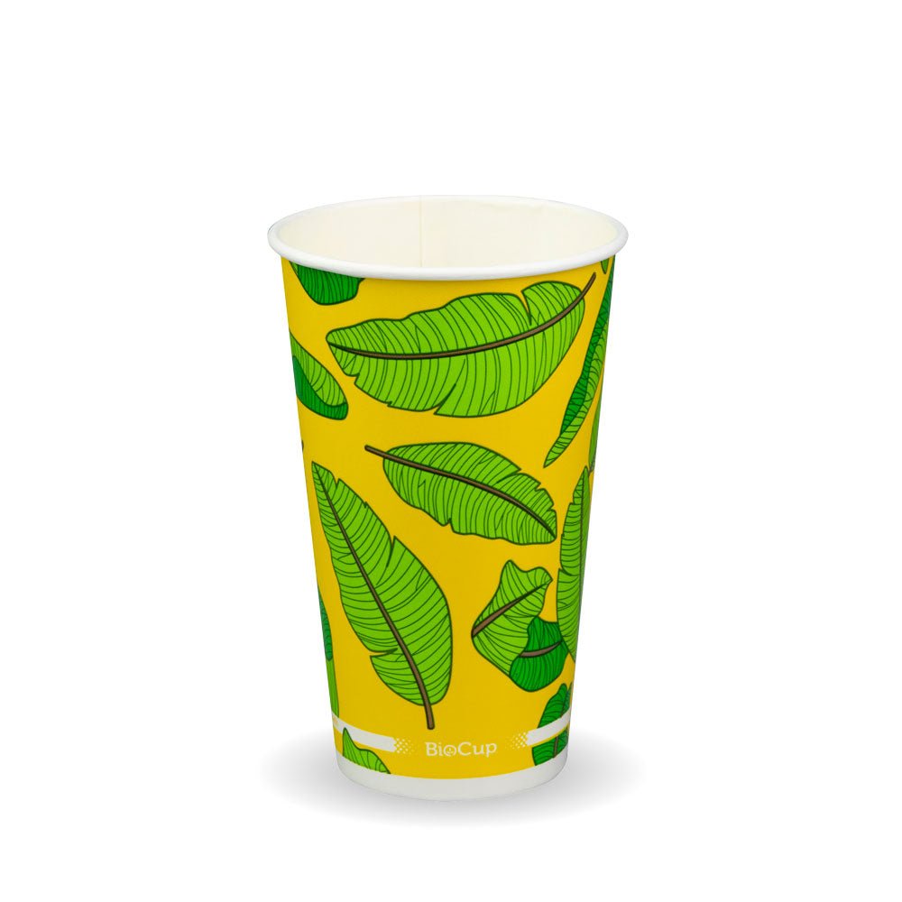 16oz/510mL Leaf (90mm) Cold Paper BioCup - 1000/CTN - TEM IMPORTS™