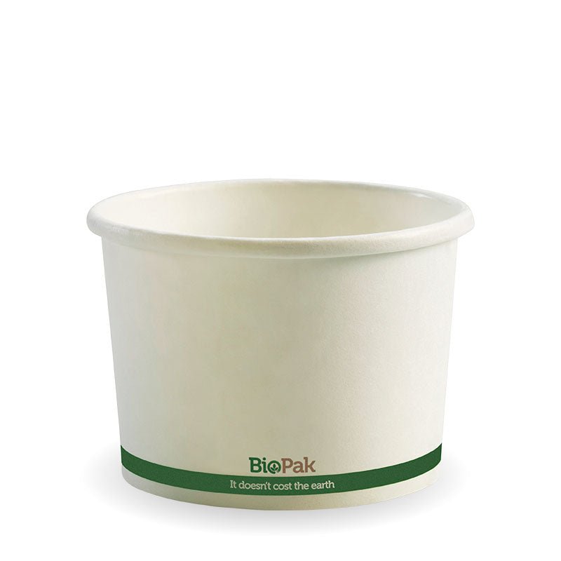 16oz/550mL White Paper BioBowl - 500pcs/Ctn - TEM IMPORTS™