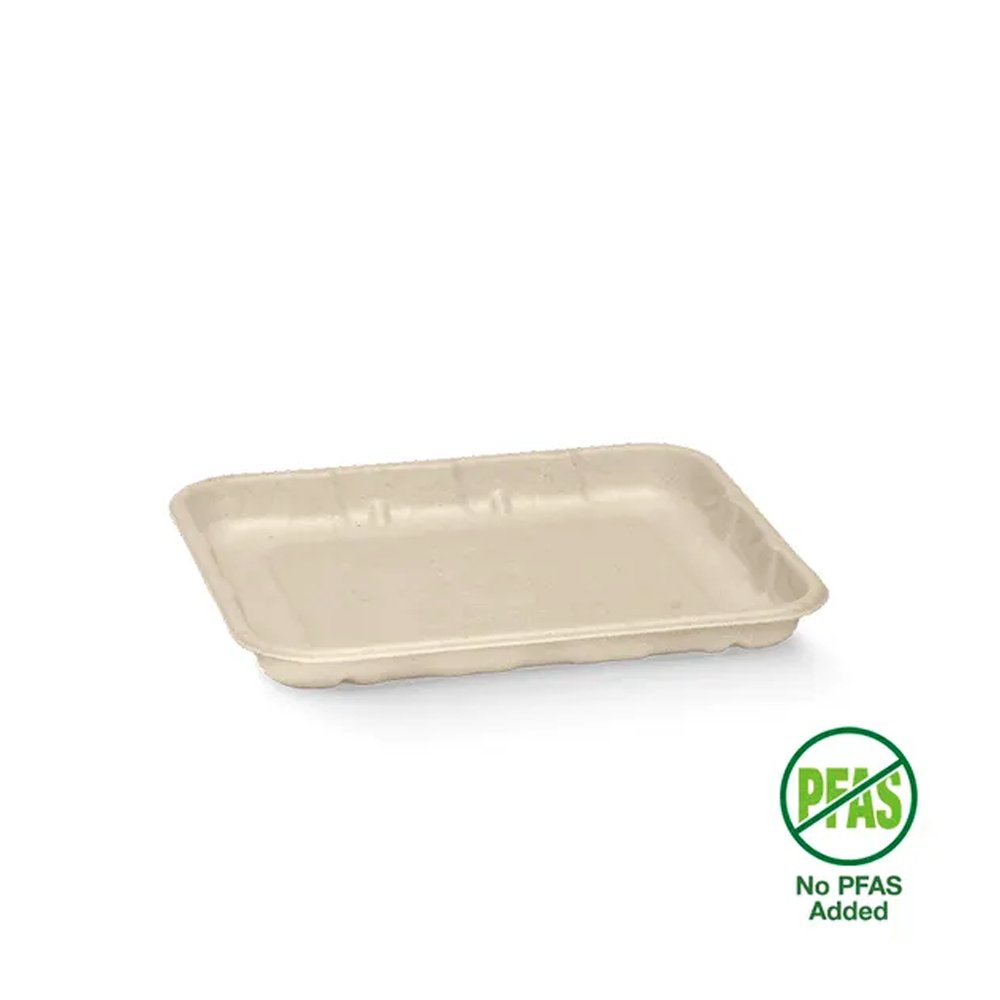 16x14x2cm / 6x5" Plant Fibre Produce Tray - 1000/CTN - TEM IMPORTS™