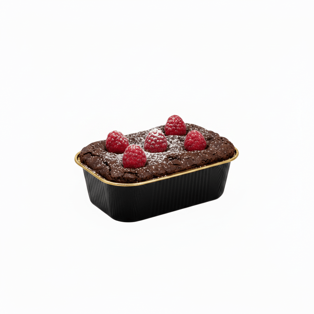 170mL Rectangular Smooth Wall Aluminium Foil Cake Tin - Black&Gold Series - TEM IMPORTS™