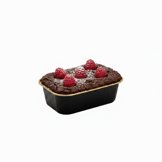 170mL Rectangular Smooth Wall Aluminium Foil Cake Tin - Black&Gold Series - TEM IMPORTS™