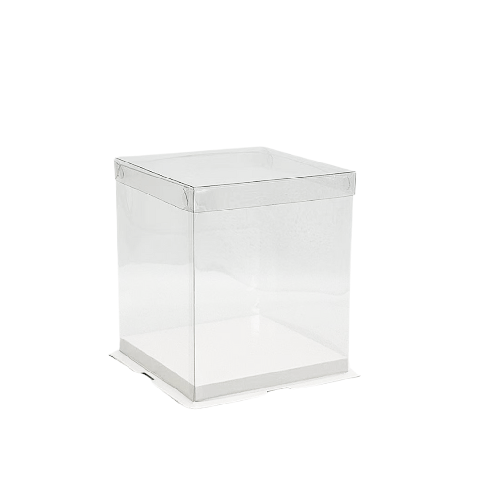 17x17x20 Transparent Square Box With Clear Lid - TEM IMPORTS™