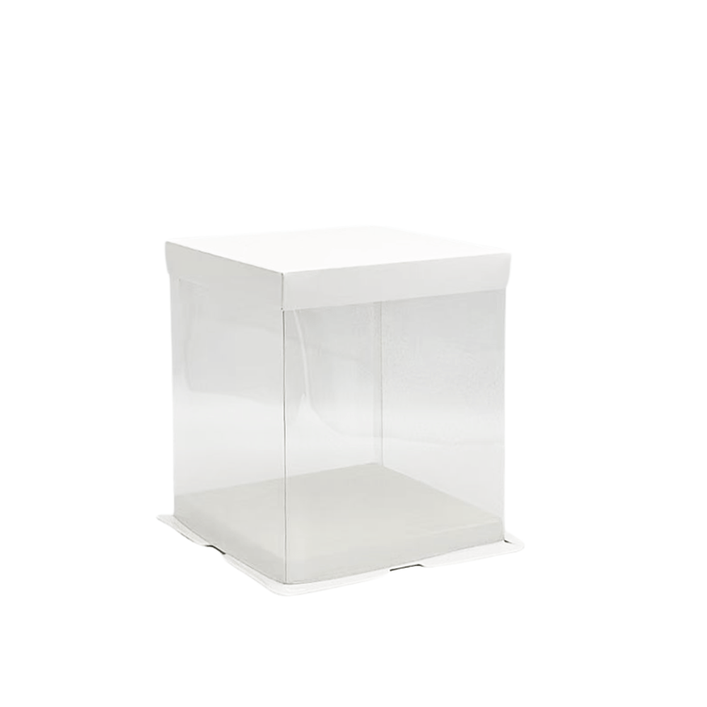 17x17x20 Transparent Square Box With Paper Lid - TEM IMPORTS™