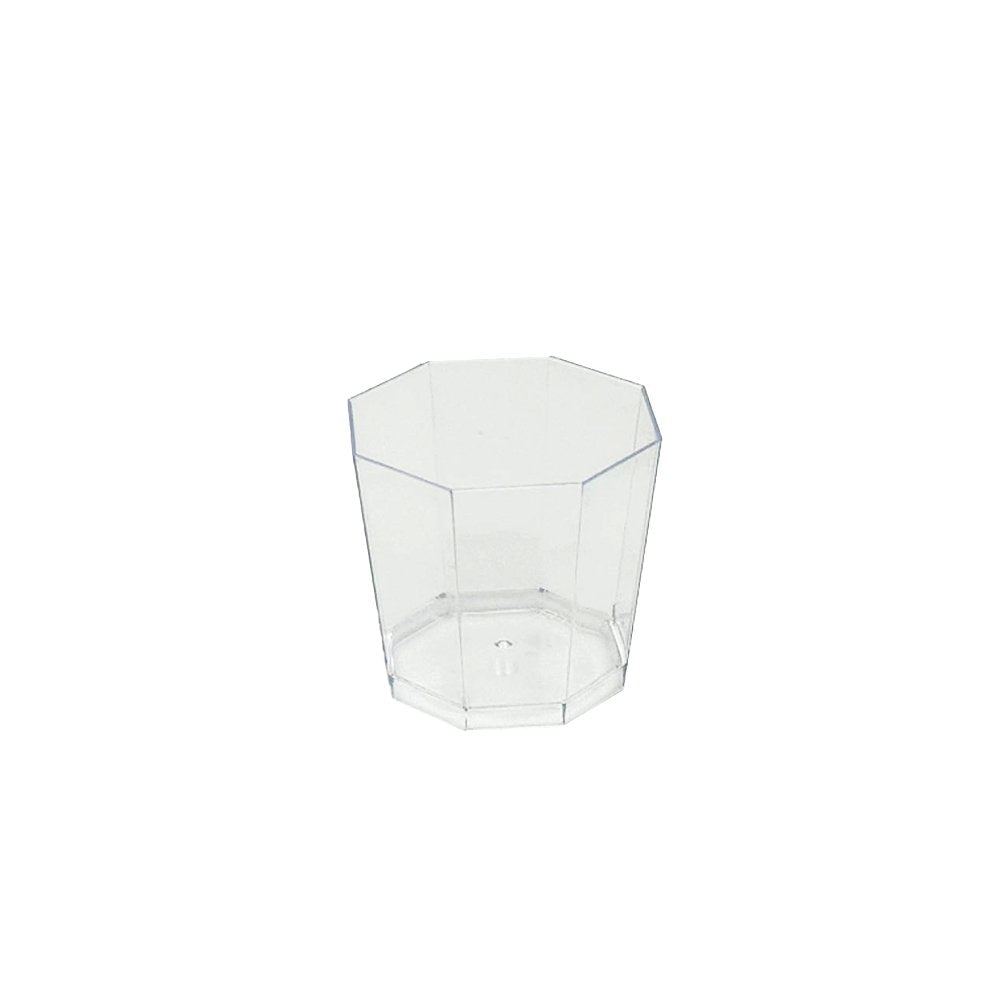 180mL Clear Octagon Shape Container Base - TEM IMPORTS™