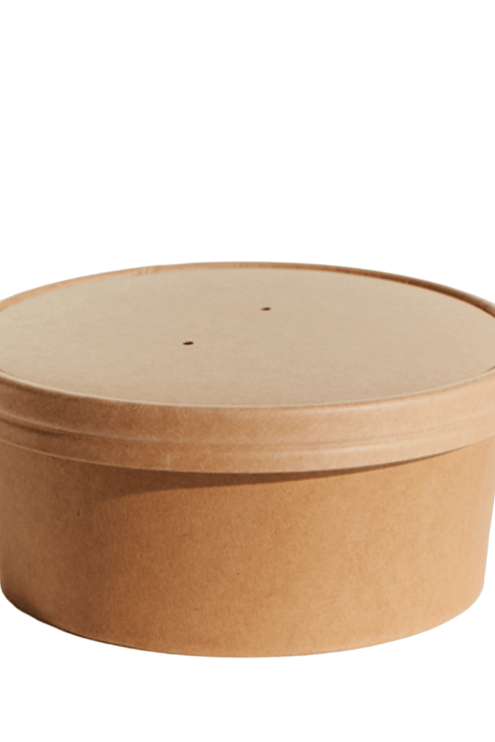185mm Paper Lid For 42oz Salad Bowl - 300/CTN - TEM IMPORTS™