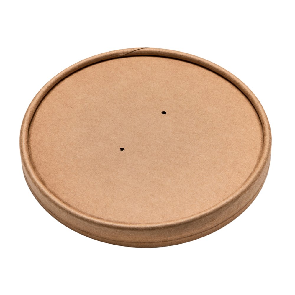 185mm PLA Coated Kraft Paper Lid For 42oz Salad Bowl - TEM IMPORTS™