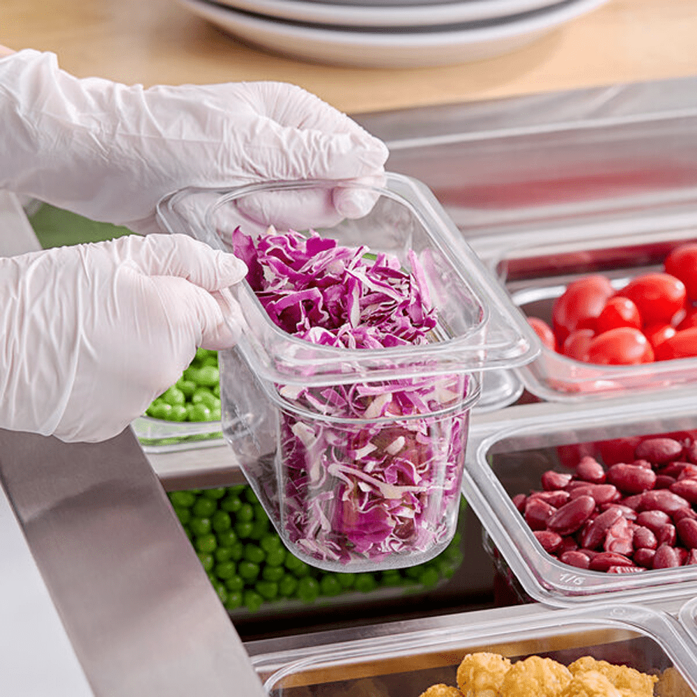 1/9 Size Clear Polycarbonate Food Pan - 100mm - TEM IMPORTS™