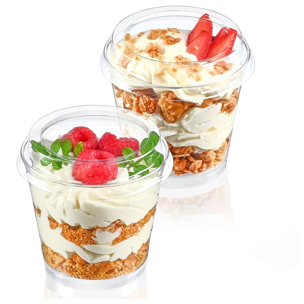 190mL Clear Mini Round Dessert Cup Base - TEM IMPORTS™