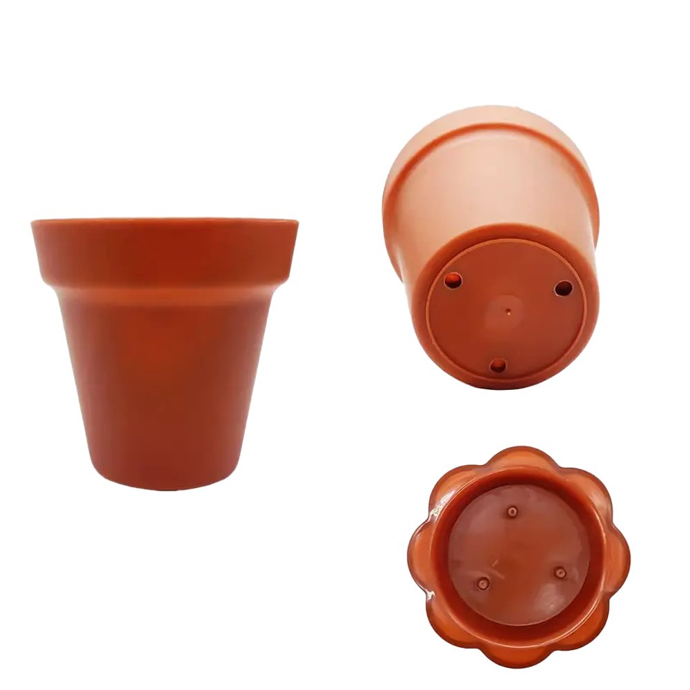 190mL Mini Round Potted Plant Shape Dessert Cup Base - Brown - TEM IMPORTS™