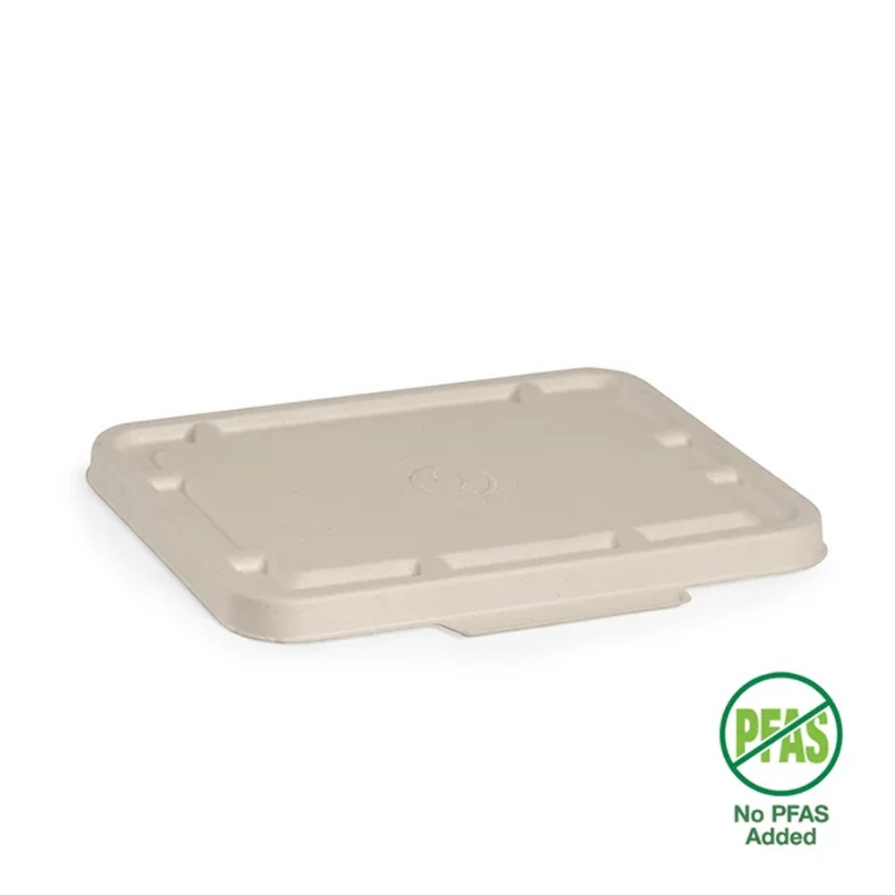 2 & 3-Compartment Natural Plant Fibre Takeaway Lid - 500pcs/Ctn - TEM IMPORTS™