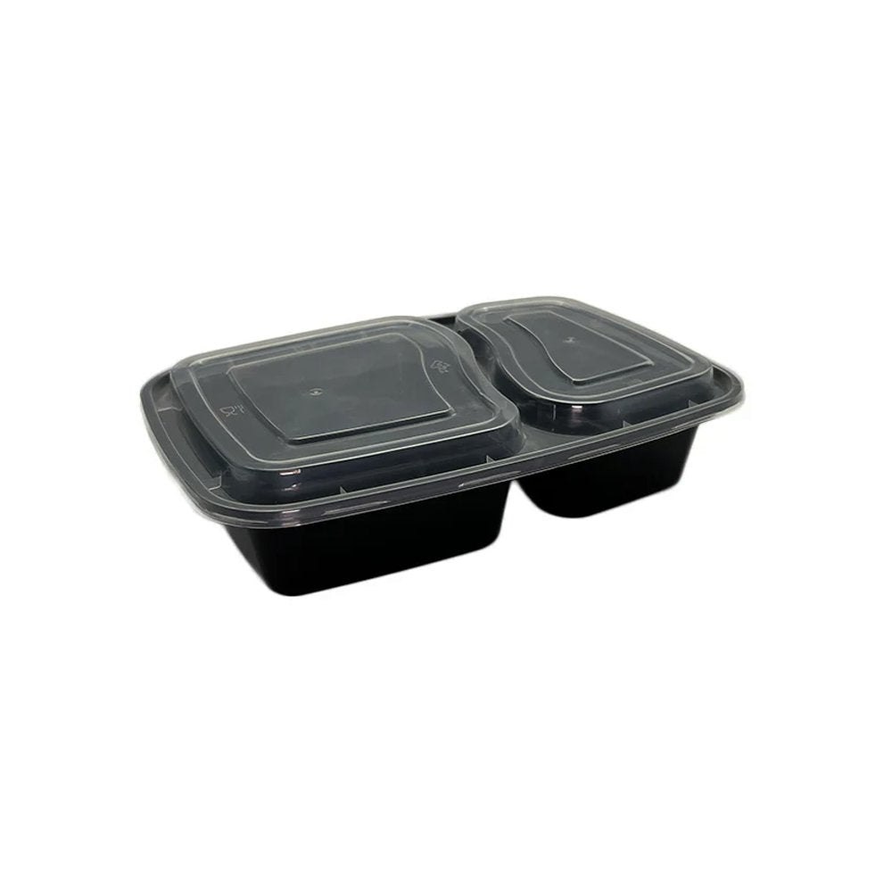 2 Compartment Takeaway Meal Prep Container With Lid - TEM IMPORTS™