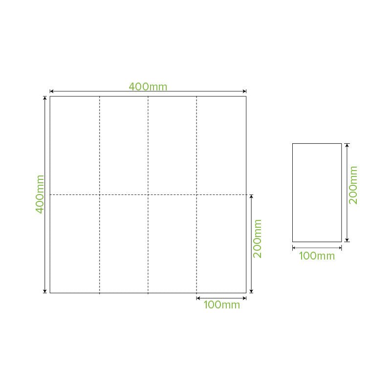 2-Ply 1/8 Fold Natural Dinner BioNapkin - 1000pcs/Ctn - TEM IMPORTS™