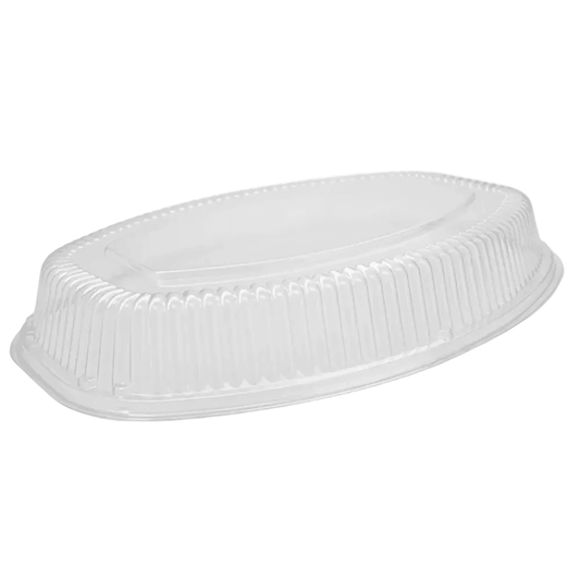 20-Inch Clear PET Plastic Oval Platter Dome Lid (Carton of 48) - TEM IMPORTS™