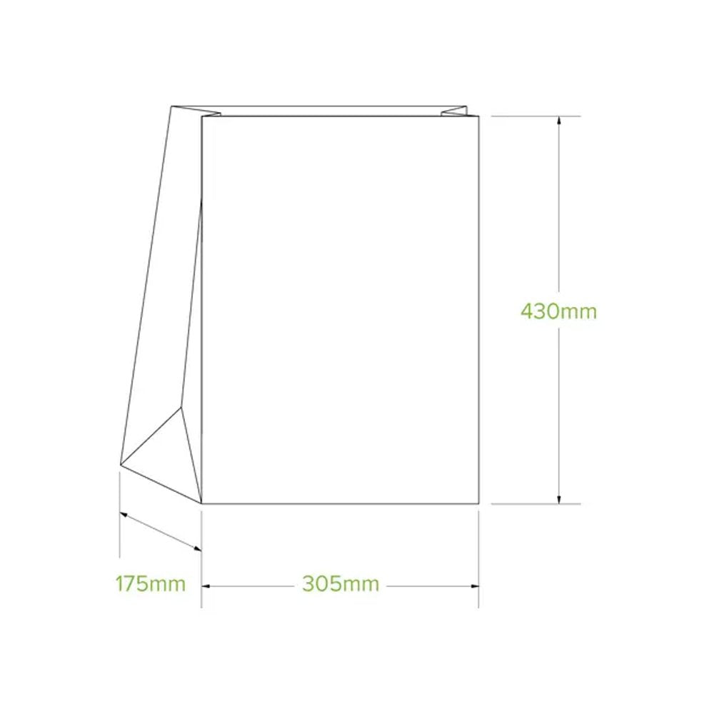 #20 SOS White Paper Bag - 250/CTN - TEM IMPORTS™