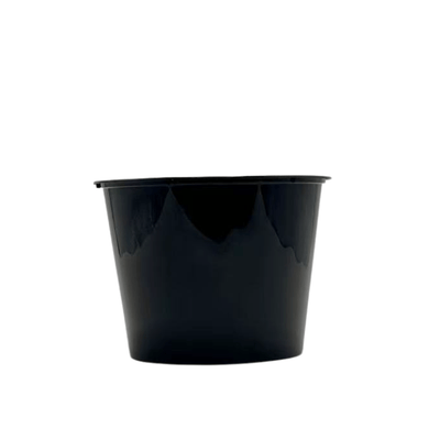 2000mL Takeaway Tall Round Black Supa Bowls With Lids - TEM IMPORTS™