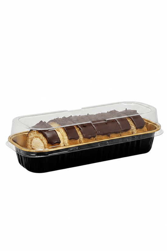 200mL Black&Gold Series Rectangular PET Lid - TEM IMPORTS™