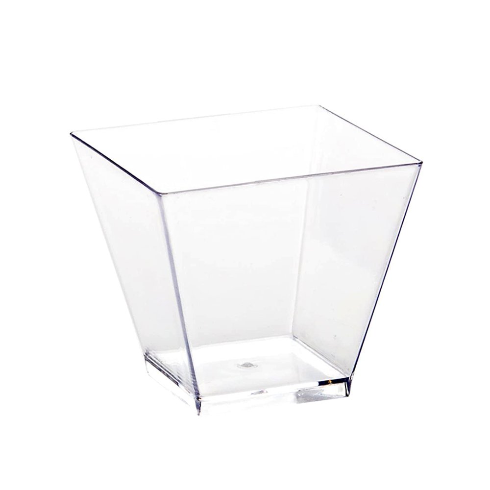 200mL Clear Mini Square Dessert Cup Base - TEM IMPORTS™