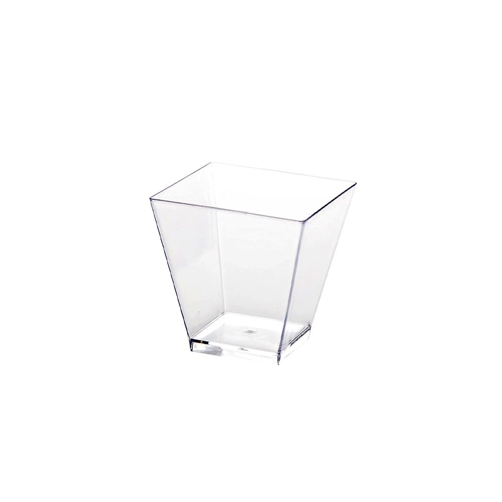 200mL Clear Square Dessert Cup - TEM IMPORTS™