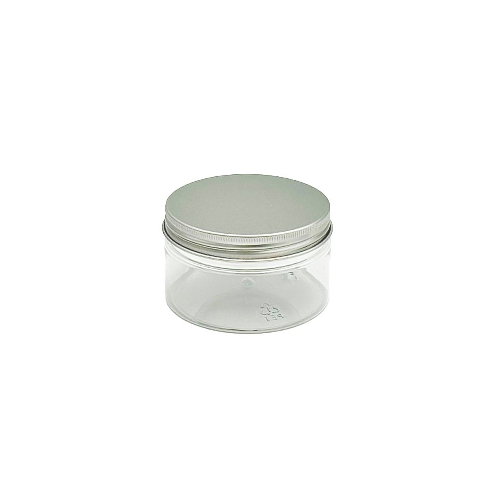 200mL/89mm Neck Straight Sided Plastic Jar With Metal Lid - TEM IMPORTS™