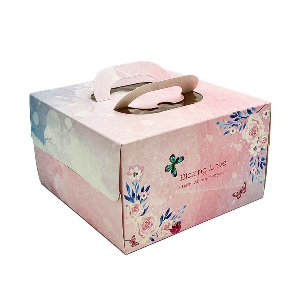 20x20x15 Patisserie Square Cake Box - Blazing Love - TEM IMPORTS™