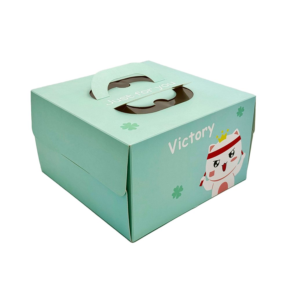 20x20x15 Patisserie Square Cake Box - Lucky Cat - TEM IMPORTS™