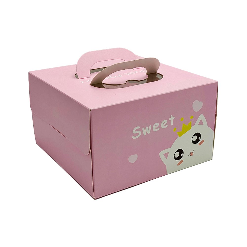 20x20x15 Patisserie Square Cake Box - Sweet Cat - TEM IMPORTS™